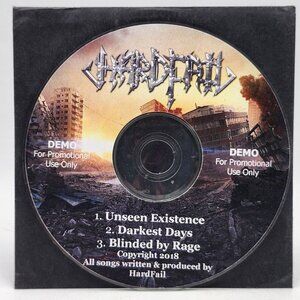 Hard Fail Demo Promo CDr 2018 Unseen Existence Darkest Days Blinded By Rage